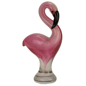 FLAMANT ROSE EN VERRE