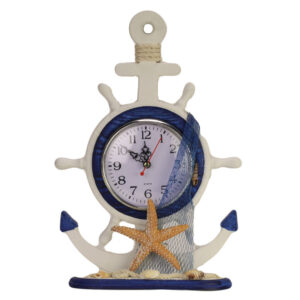 HORLOGE MARINE EN BOIS