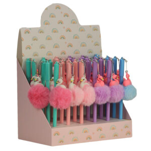 STYLO POMPON FLAMANT ROSE