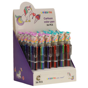 STYLO 6 COULEURS LICORNE