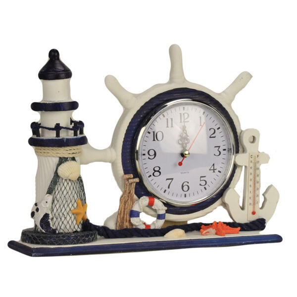 HORLOGE MARINE AVEC THERMOMETRE