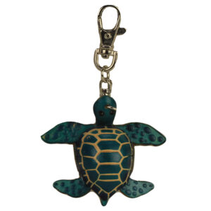 PORTE CLEFS TORTUE EN CUIR