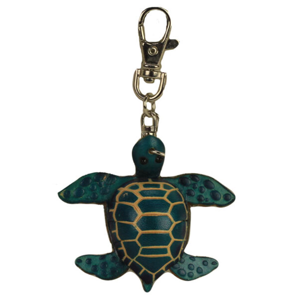PORTE CLEFS TORTUE EN CUIR