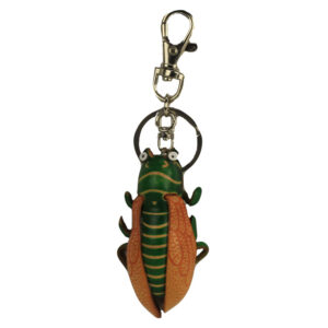 PORTE CLEFS CIGALE EN CUIR